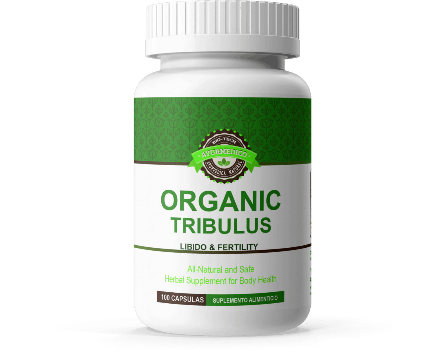 Tribulus Libido y fertilidad masculina (80 cápsulas) Ayurmedico
